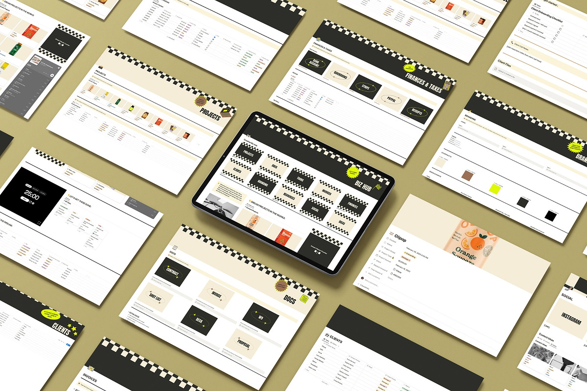 Creative Biz Hub Notion Template, a Templates & Theme by Knotably Creative House (Photo 2 of 6)