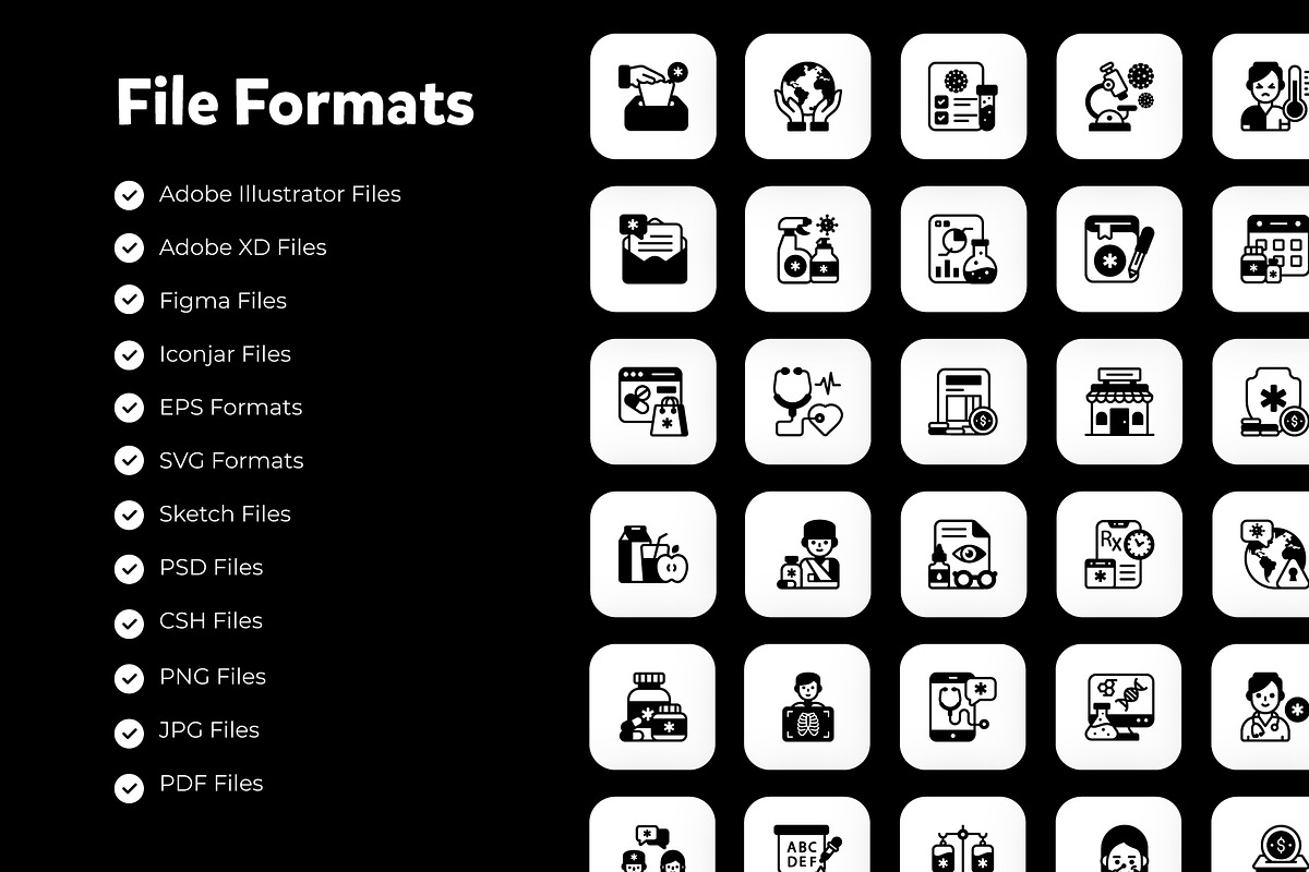 Medical and Healthcare Filled Icons, a Solid Icon by Brickclay (Photo 4 of 7)