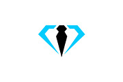 Diamond Consultant Logo Template, a Branding & Logo Template by MenkType Studio (Thumbnail 1 of 3)