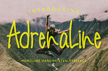 Adrenaline Monoline Handwritten