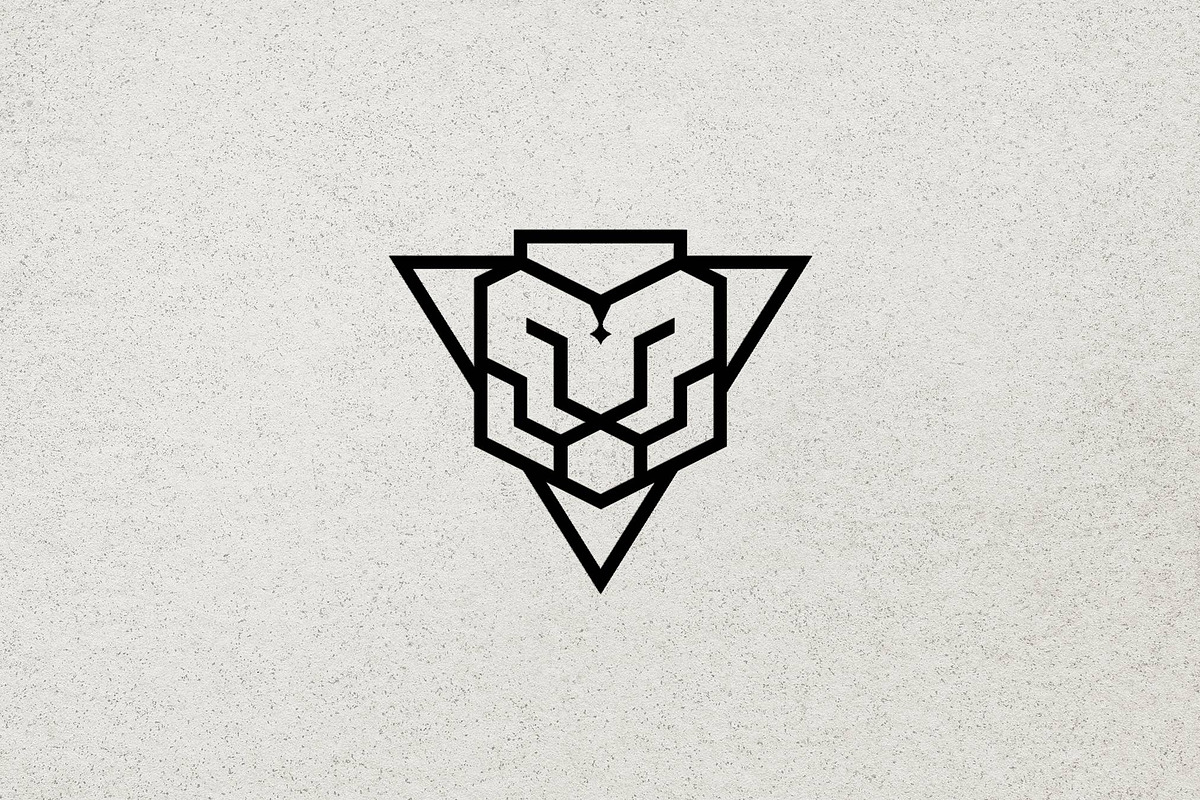 Geometric Triangle Lion Logo, a Branding & Logo Template by Luxury Logos (Photo 4 of 4)