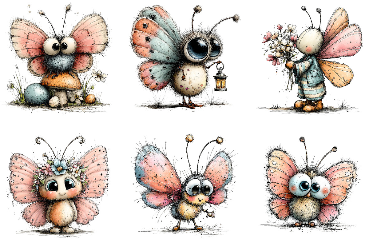 Whimsical Easter Butterfly Clipart, an Illustration by Sublimation Artist (Photo 5 of 7)