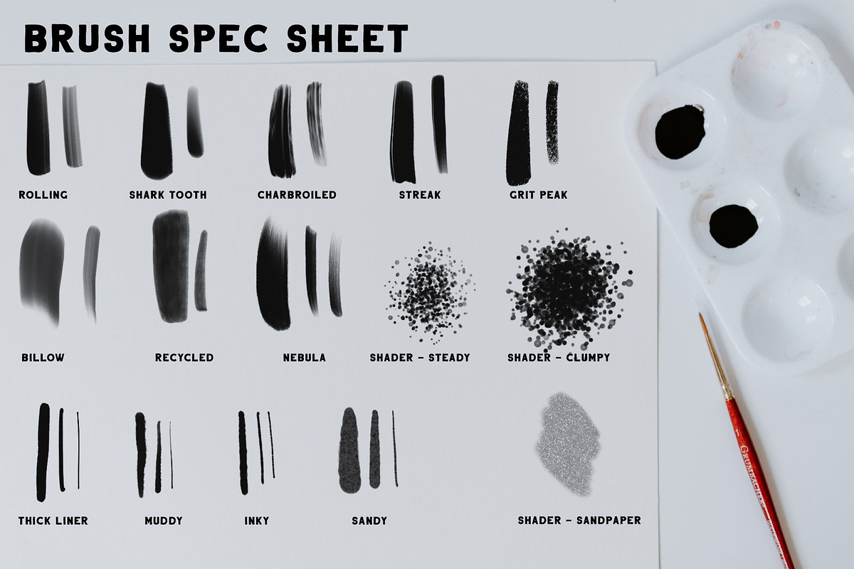 Script & Sketch Procreate Brushes, a Brush Add-On by Inky Pixels (Photo 2 of 15)