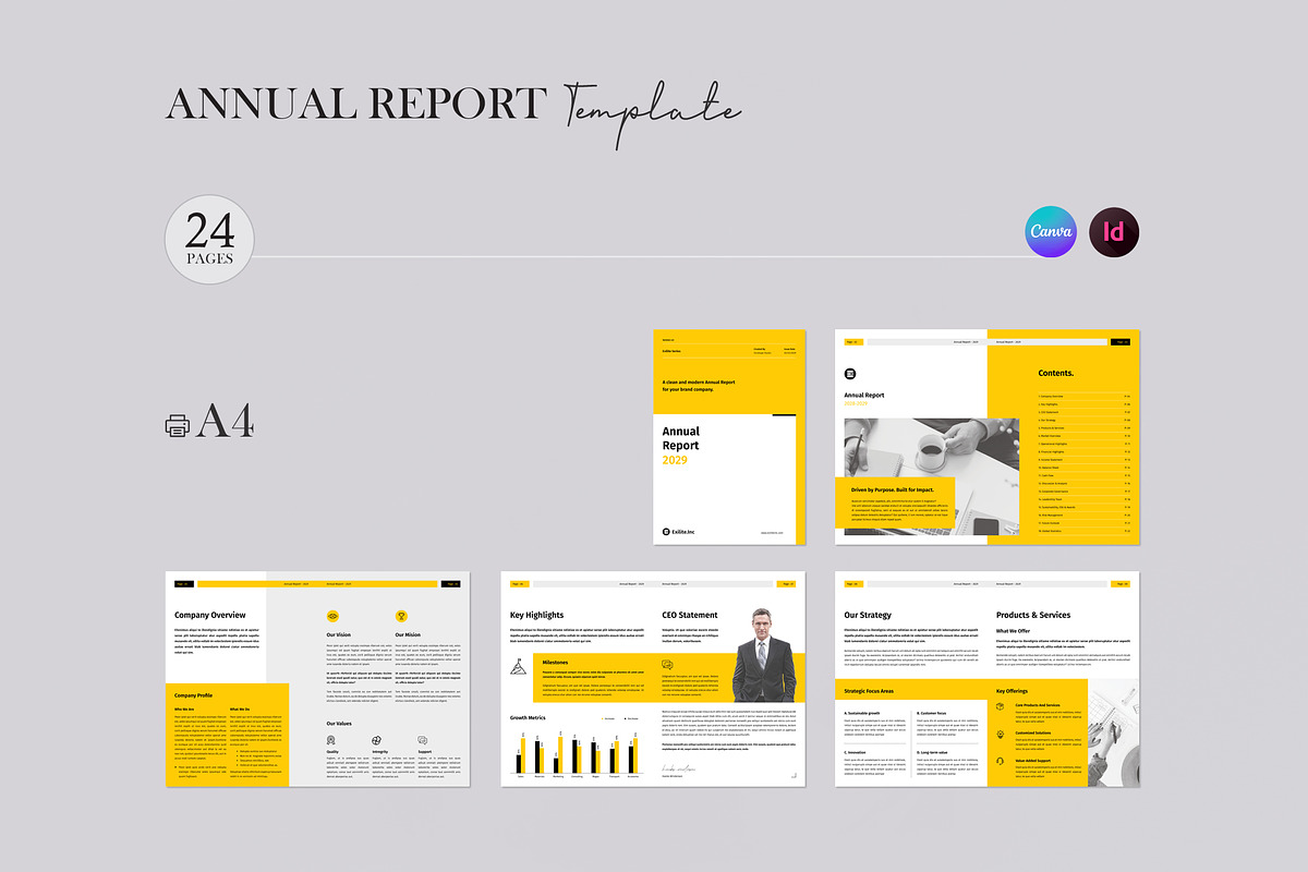 Annual Report, a Brochure Template by Orcshape Studio (Photo 11 of 12)