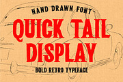 Quick Tail Display - Bold Retro, a Serif Font by Muflieart (Thumbnail 1 of 8)