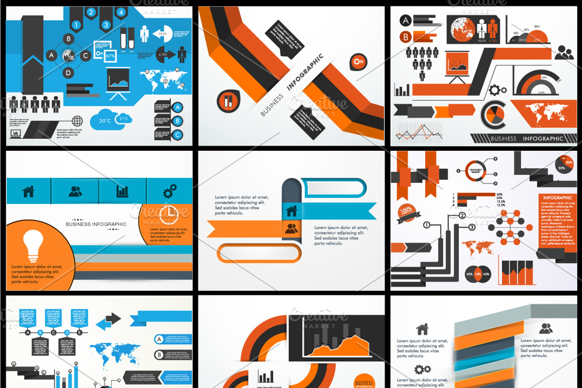 Business Infographic Sets Vol - 7, a Finance Illustration by Allies Interactive (Photo 4 of 4)