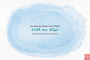 Watercolor background texture blue, a Texture Graphic by LittleAcornGraphics (Thumbnail 4 of 13)