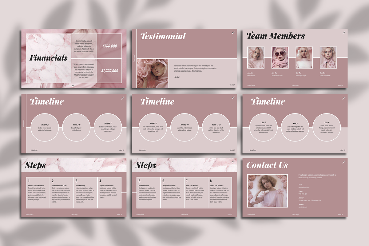 Valeria Business Proposal, a Presentation Template by SlideStation (Photo 9 of 9)