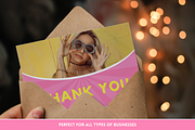 Pink Thank You Card, a Card Template by SunshineStudioBoutique (Thumbnail 6 of 10)