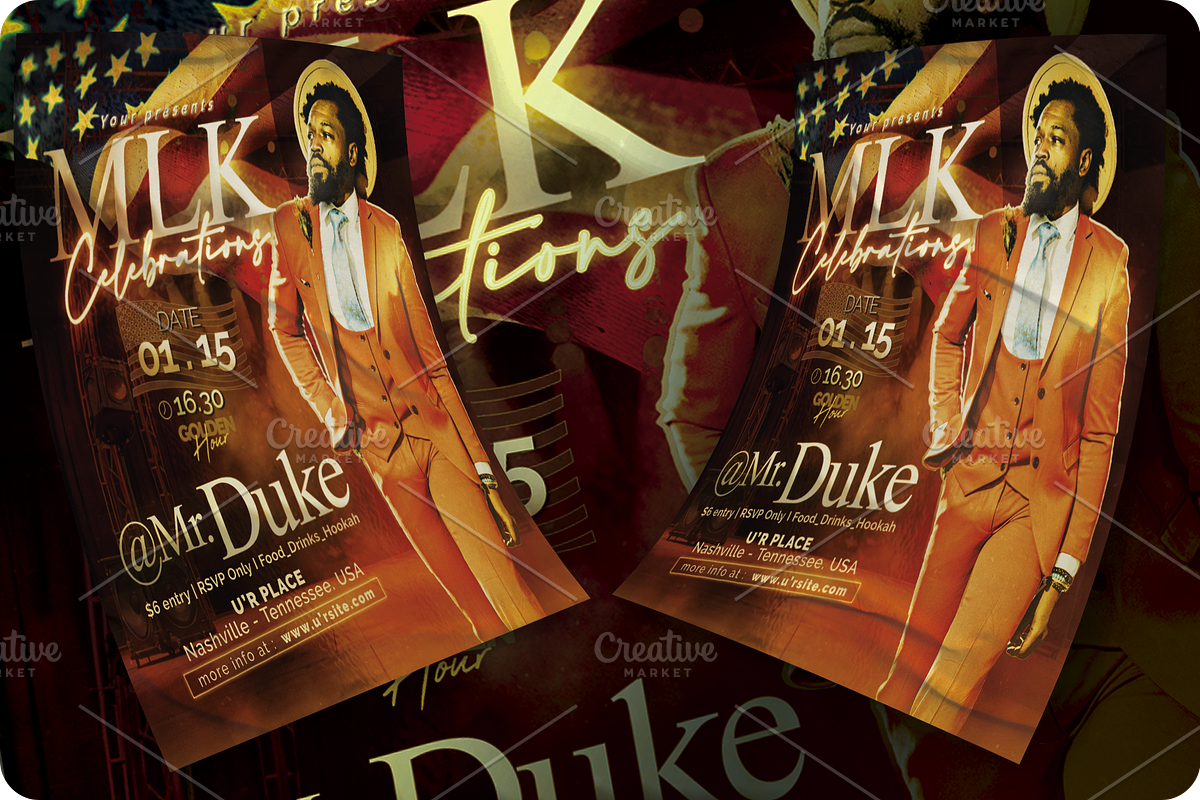 MLK Celebration Flyer, a Flyer Template by regalDRAW (Photo 2 of 3)