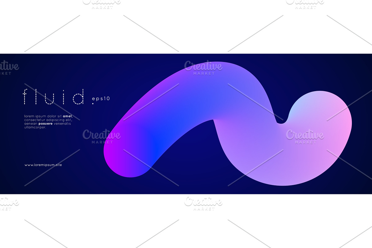 3d Gradient Shape. Beautiful, an Illustration by Holo Art