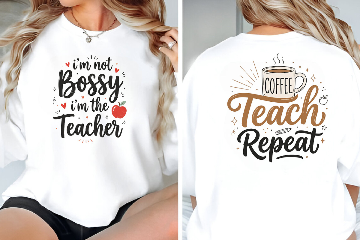 Teacher Sublimation Bundle, a Sport Illustration by CraftArtStudio (Photo 2 of 4)