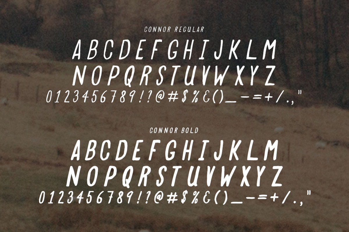 Connor / Handwritten Typeface preview 2