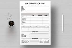 Leave Application Template