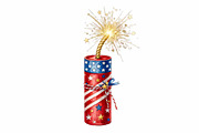 4th of July Sublimation Clipart, a Seasonal Illustration by VetalStock (Thumbnail 10 of 21)