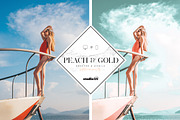 Peach and gold blogger preset, an Action Add-On by studio25 (Thumbnail 2 of 6)