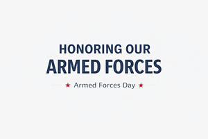 Armed Forces Day USA banner honoring, a Photo by Dvoevnore photos