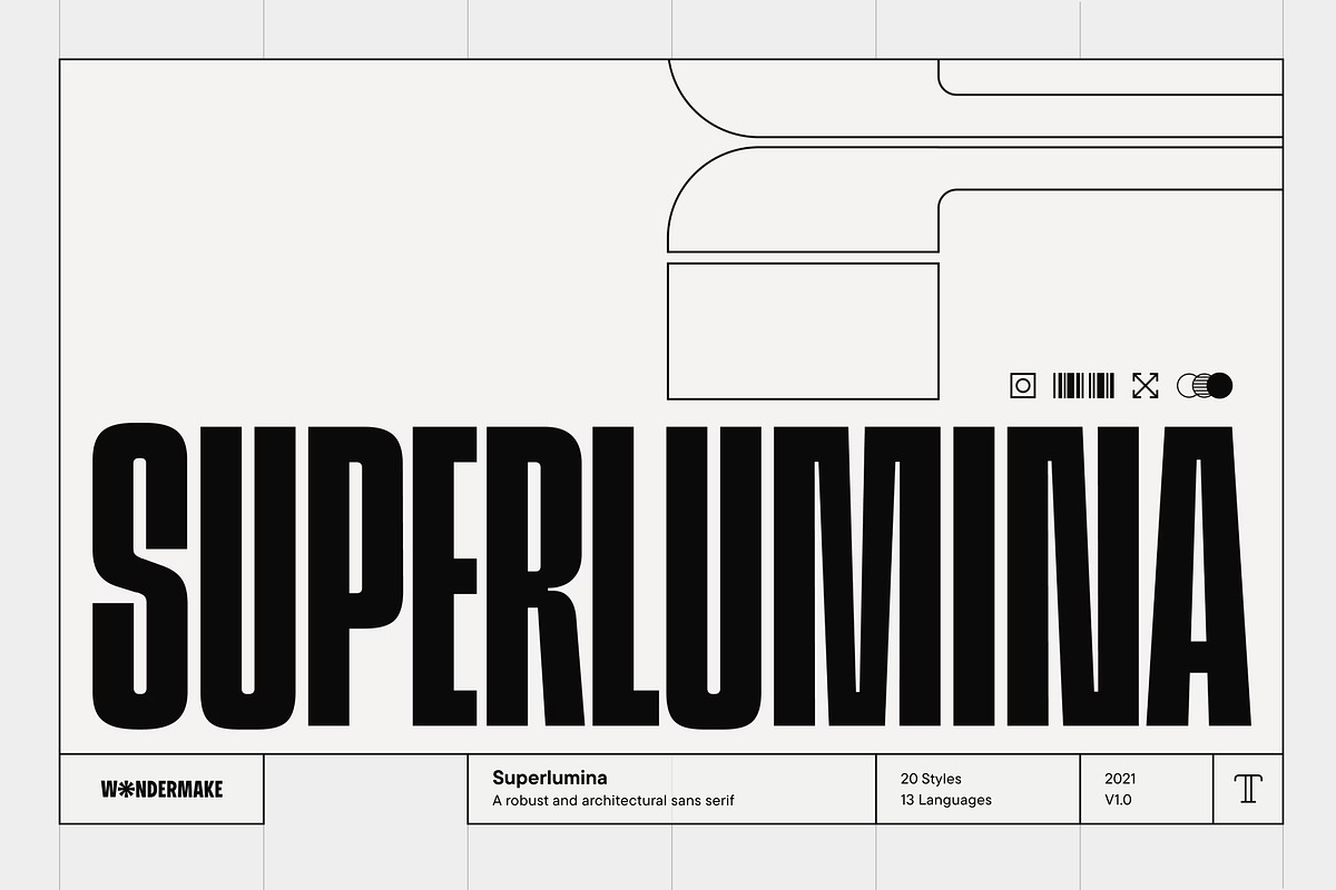 Superlumina, a Sans Serif Font by Wondermake (Photo 1 of 9)