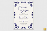Mexican Wedding Invitation | CANVA, a Stationery Template by Creative Market (Thumbnail 1 of 2)