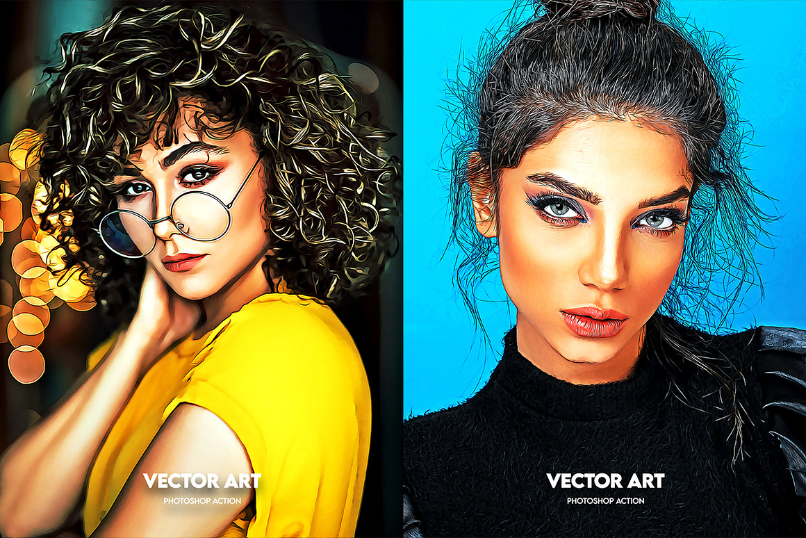 4in1 Cartoon & Vector Art Ps Action, an Action Add-On by ridvanpars (Photo 8 of 9)