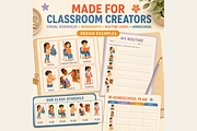 Inclusive Classroom Routine Clipart, an Education Illustration by KamimiArt (Thumbnail 6 of 8)