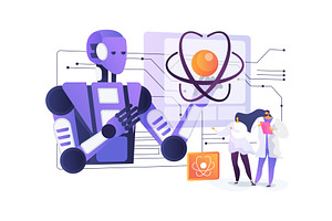 AI-Powered Quantum Simulations, a Technology Illustration by Visual Generation