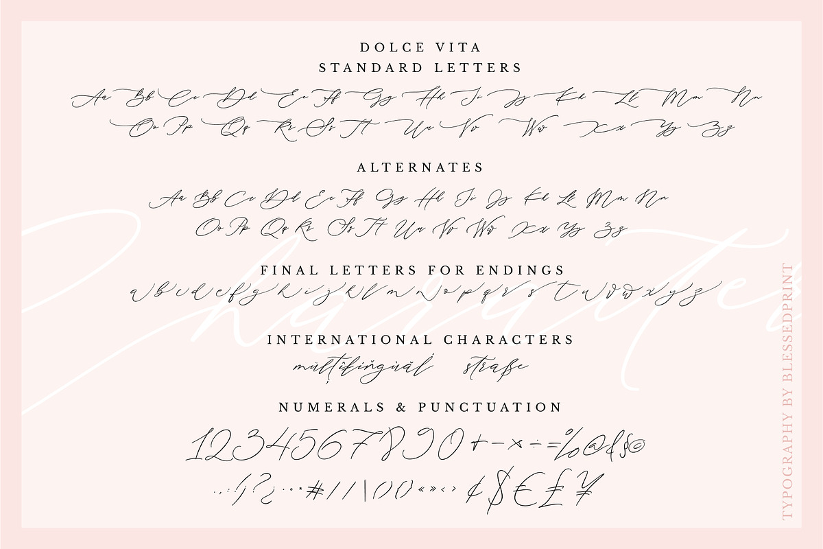 DolceVita - templett & corjl license, a Script Font by Blessed Print (Photo 7 of 13)