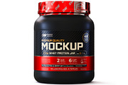 2lb Whey Protein Jar Mockup C1-Pro, a Packaging Mockup by Design Warlord (Thumbnail 1 of 16)