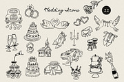 +200 Whimsical Wedding Summer Bundle, a Food Illustration by NassyArt (Thumbnail 5 of 23)