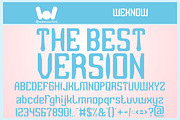 The best  version font, a Font by weknow (Thumbnail 1 of 5)