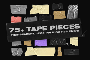 Tape Pieces - 75+ Transparent PNGs