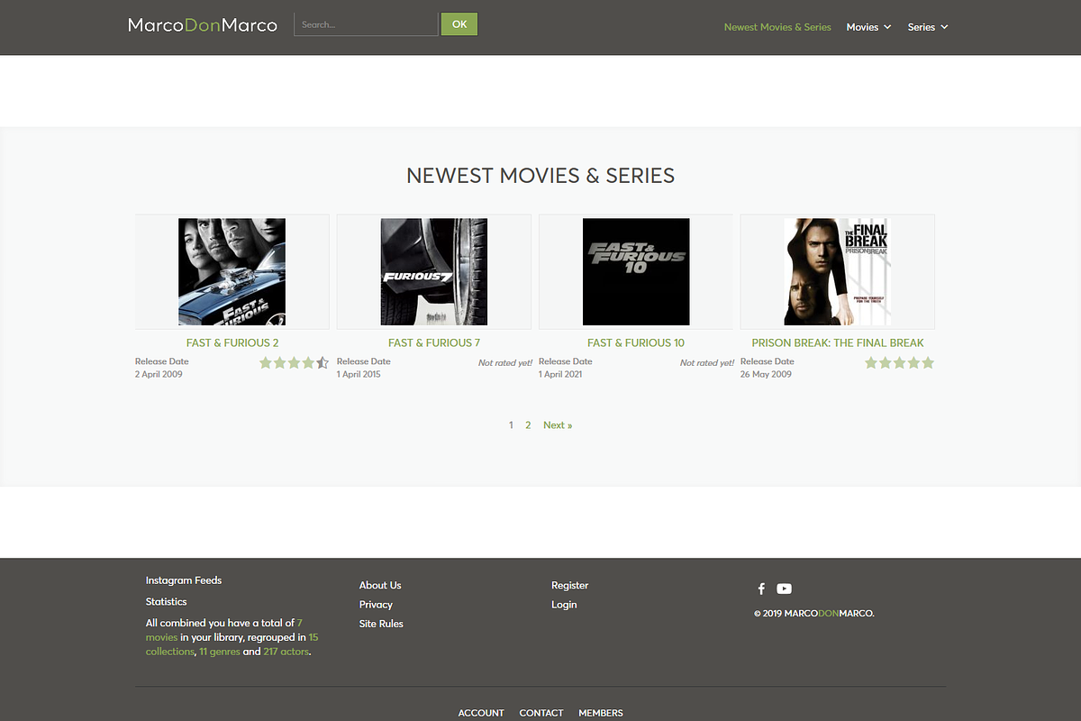 MarcoDonMarco - Site For Movies, a WordPress Template by inSTUDIO43 (Photo 3 of 4)