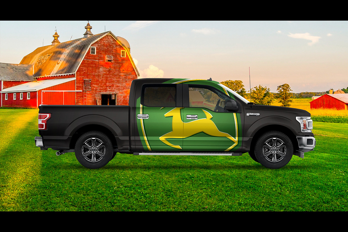 2019 Ford F150 Truck PSD mockup, a Graphic by mockupdepot (Photo 3 of 3)