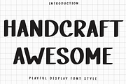 Handcraft Awesome, a Script Font by FreshTypeINK (Thumbnail 1 of 8)