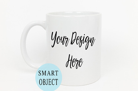 White Coffee Mug Mockup