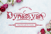 Dynastyan - 5 Font styles, a Script Font by Gblack Id (Thumbnail 1 of 7)