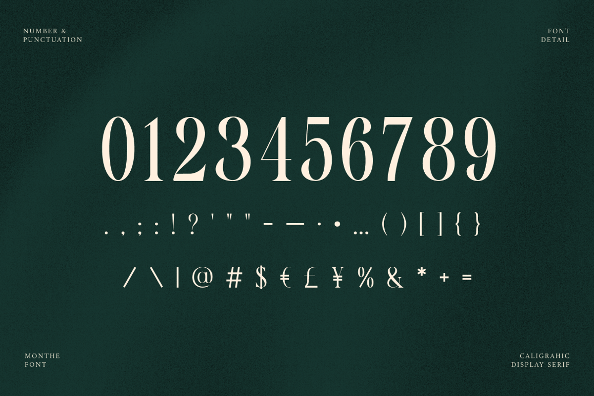 Monthe Calligraphy Serif Font, a Handwritten Font by Rasio Studio (Photo 5 of 11)