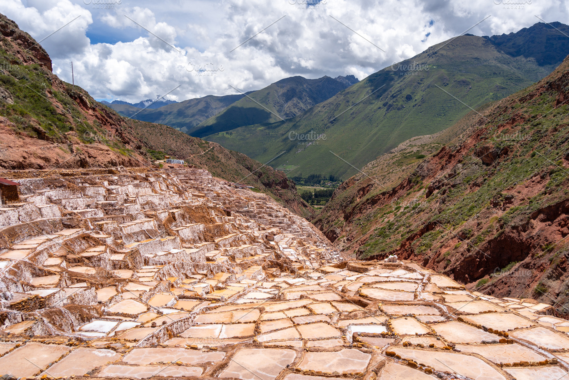 Salt terraces at Salinas de Maras in the Sacred Valley, Peru, an Architecture Photo by GoodGoods