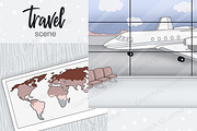 Travel Scene, a Transportation Illustration by GlamArtZhanna (Thumbnail 2 of 3)