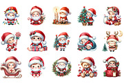 Cute Christmas Baby Santa, an Illustration by Designking (Thumbnail 3 of 5)
