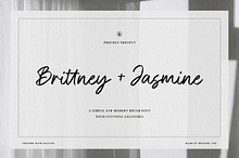 Brittney & Jasmine Brush Script Font