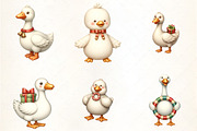 Just a Jolly Goose,Christmas Goose P, an Illustration by CrexoraLab (Thumbnail 4 of 5)