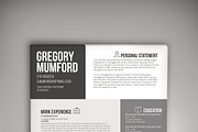 6 Shades CV/Resume, a Resume Template by Valeur Design (Thumbnail 1 of 5)