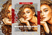 Modern Illustration Photoshop Action, an Action Add-On by GorynArt (Thumbnail 1 of 21)