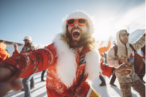 People on apres ski party on ski, a Sports & Recreation Photo by Yulia Furman