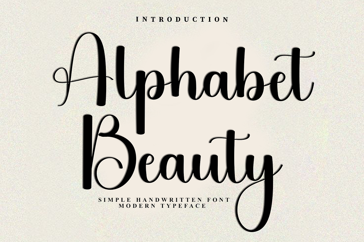 Alphabet Beauty, a Handwritten Font by InermediaSTUDIO (Photo 1 of 8)