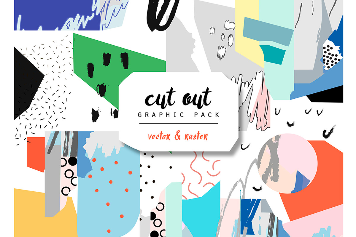 CUT out graphic pack., a Decorative Illustration by Lera Efremova