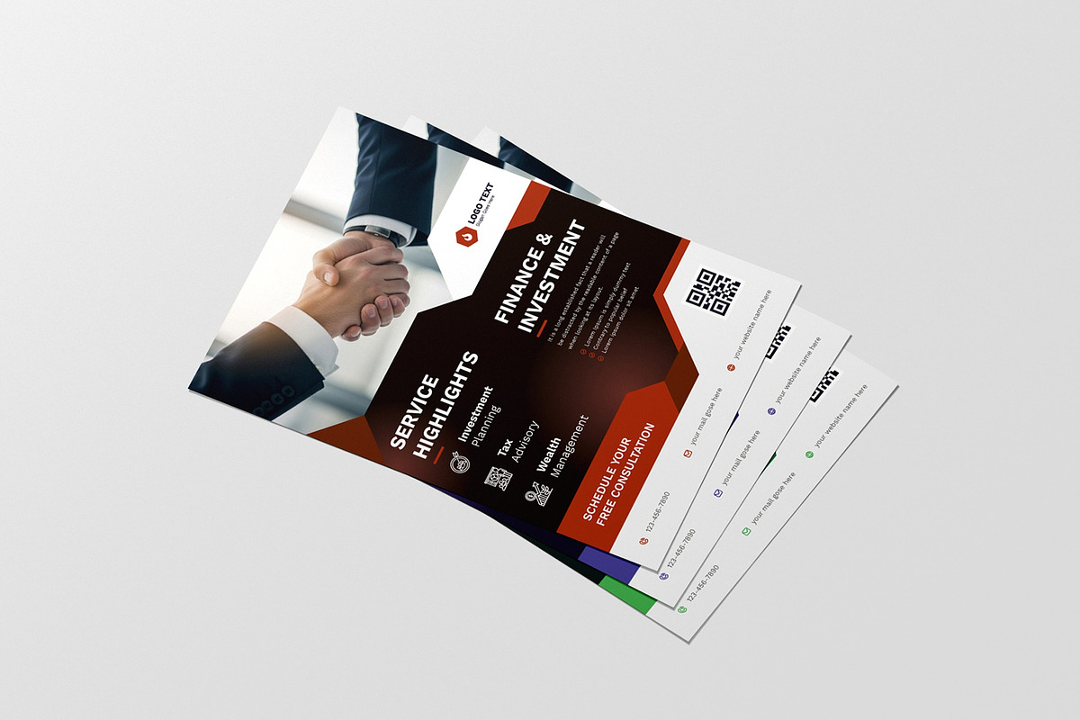 Finance & Investment Flyer Template, a Flyer Template by zahidhossainalif (Photo 5 of 5)