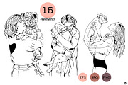 Girls and their dogs, a Person Illustration by Olillia (Thumbnail 5 of 5)