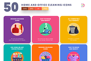 50 Home and Office Cleaning Icons, an Icon by Dighital (Thumbnail 6 of 10)